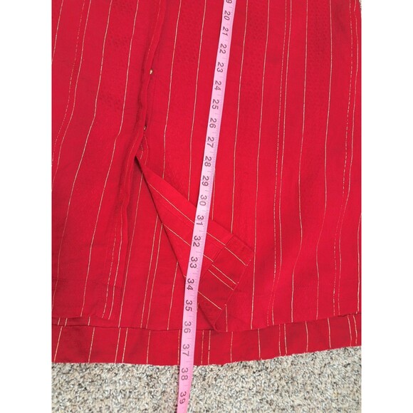 Marigold Lane Red Gold Striped Tunic Size XL NWT - Picture 10 of 11